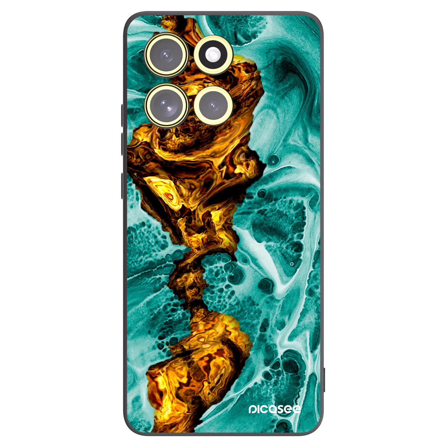 Picasee crna silikonska maskica za Motorola Moto G86 5G - Goldsky