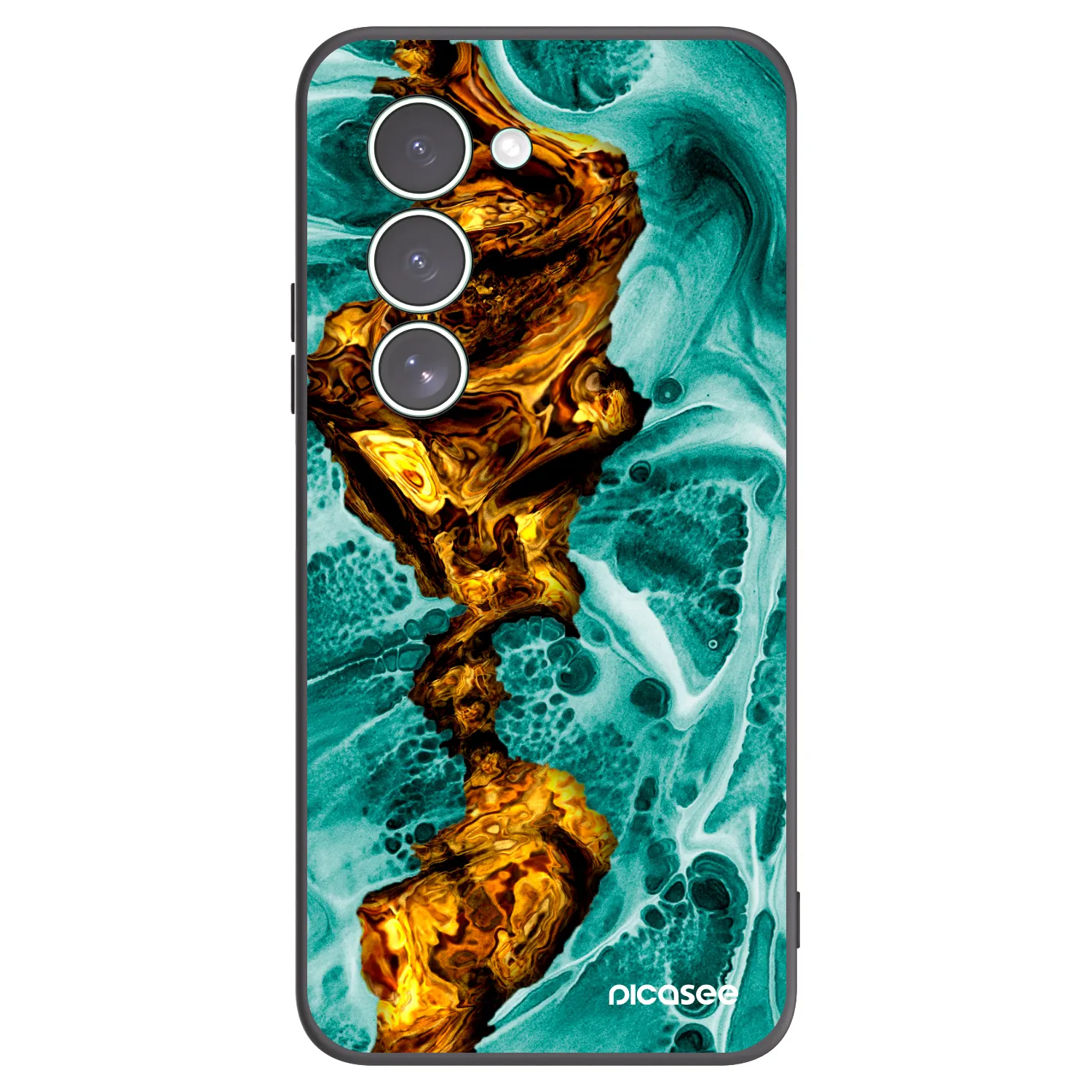 Picasee crna silikonska maskica za Xiaomi Redmi 15 5G - Goldsky