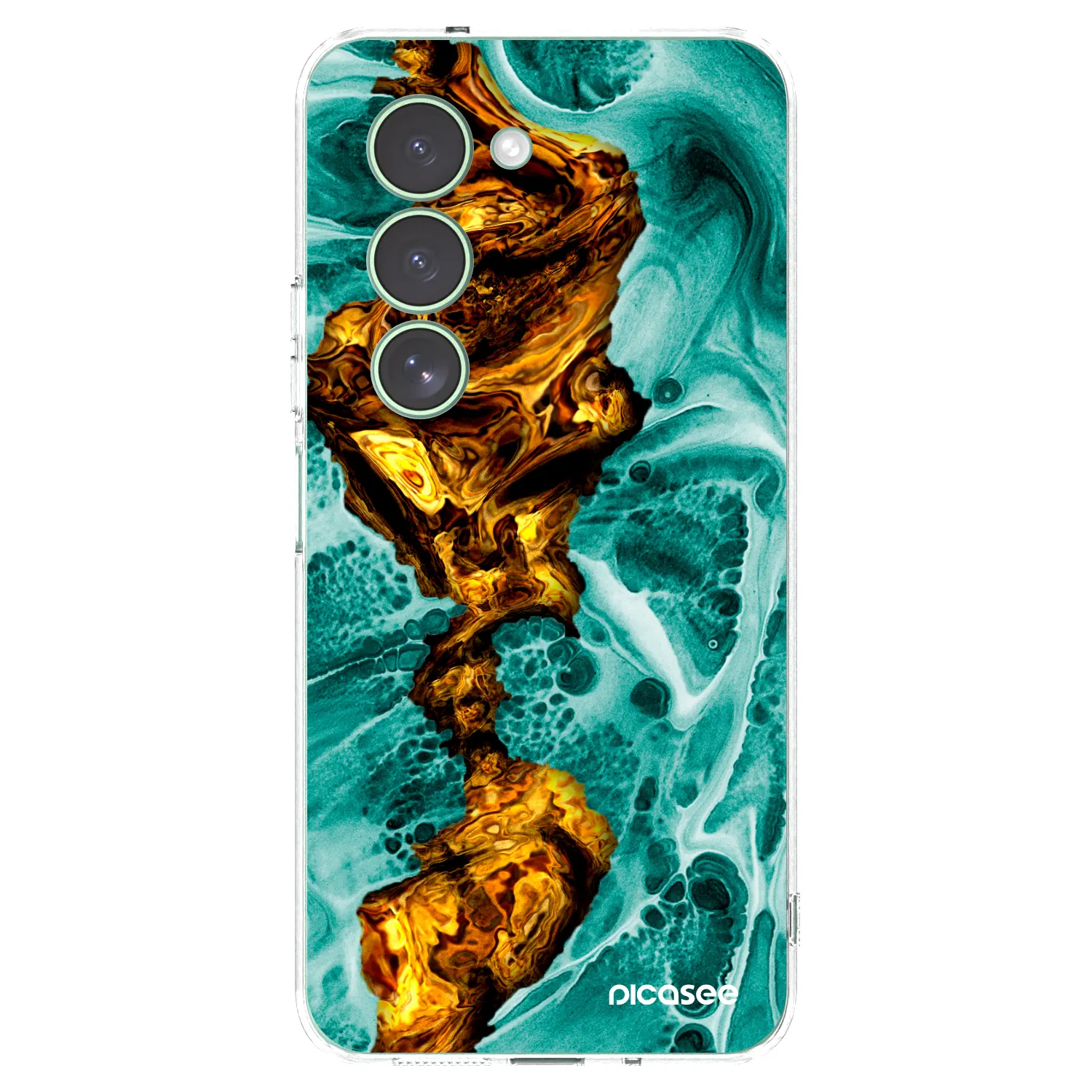 Picasee silikonska prozirna maskica za Xiaomi Redmi 15 5G - Goldsky