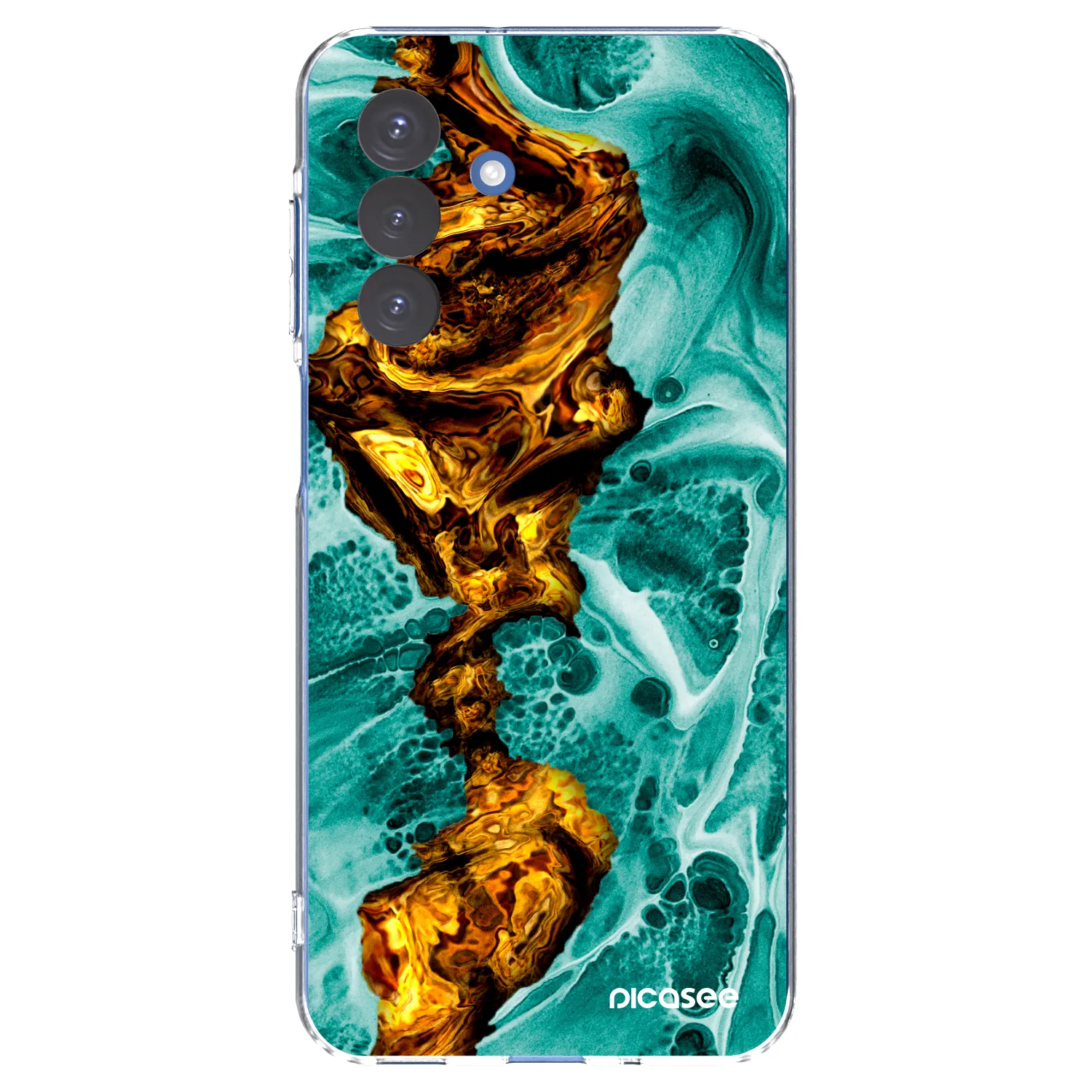 Picasee silikonska prozirna maskica za Samsung Galaxy A17 5G - Goldsky