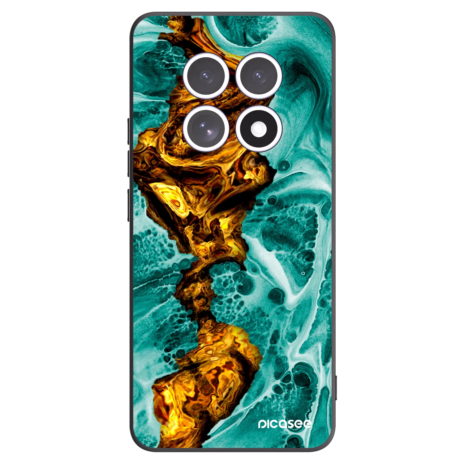 Picasee crna silikonska maskica za Xiaomi Redmi Note 15 - Goldsky