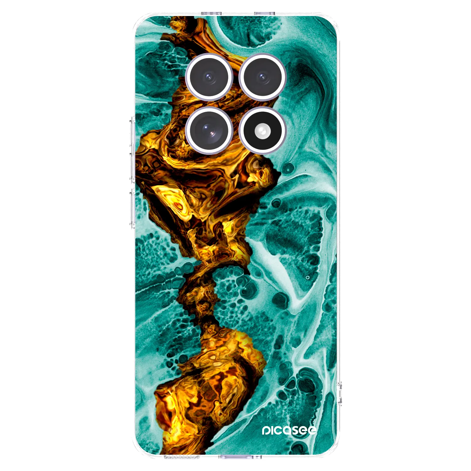 Picasee silikonska prozirna maskica za Xiaomi Redmi Note 15 - Goldsky