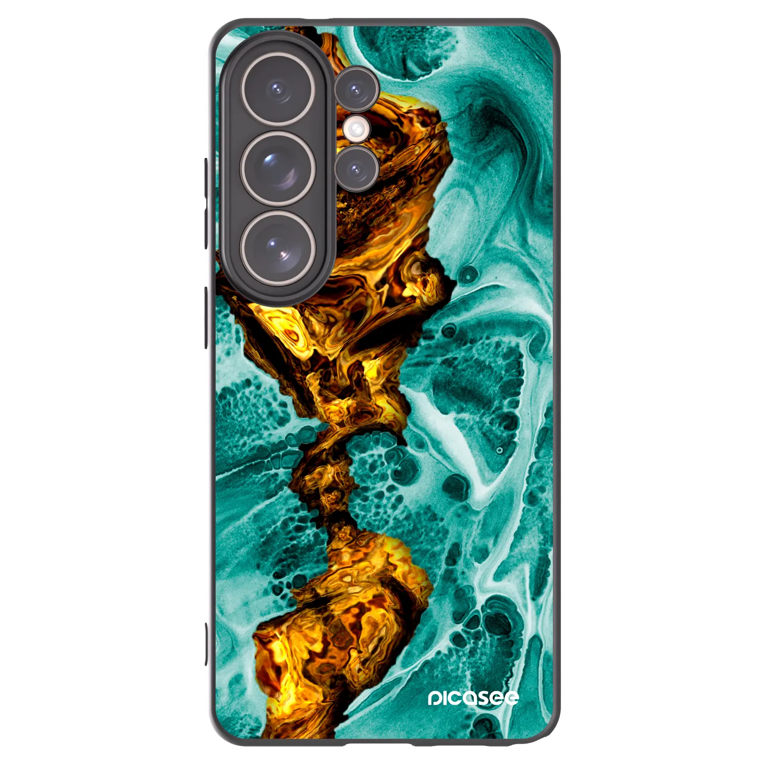 Picasee crna silikonska maskica za Samsung Galaxy S26 Ultra - Goldsky