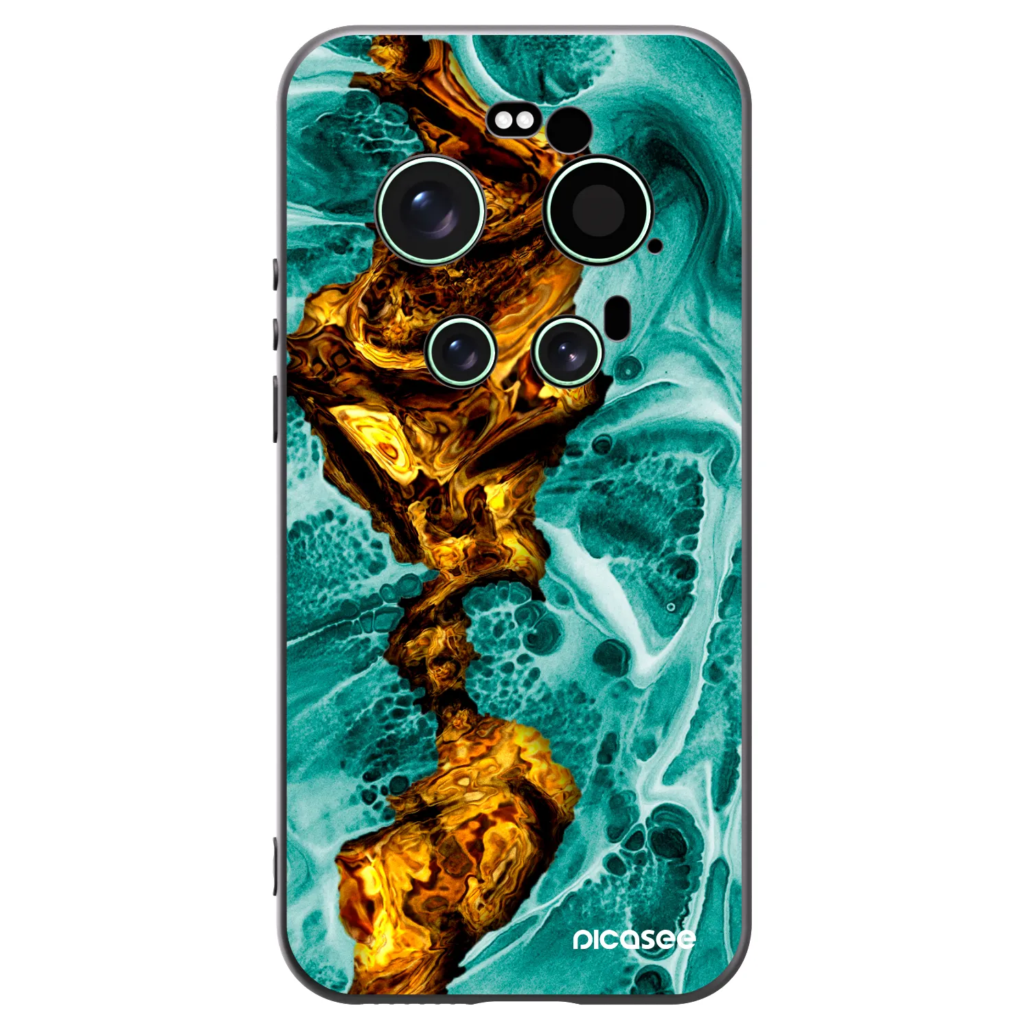 Picasee crna silikonska maskica za Xiaomi 17 Ultra - Goldsky