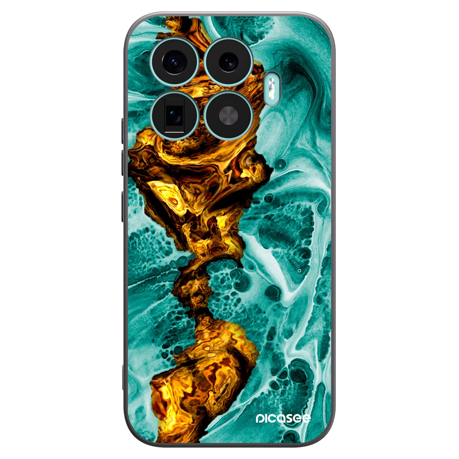 Picasee crna silikonska maskica za Xiaomi 17T - Goldsky