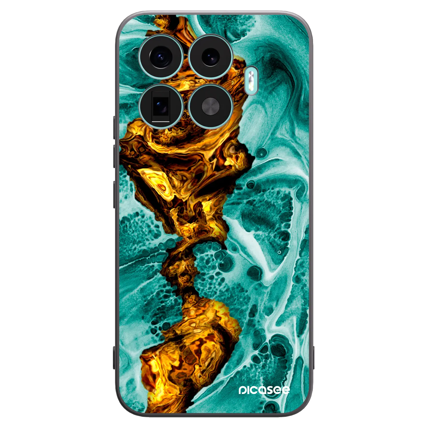 Picasee crna silikonska maskica za Xiaomi 17T Pro - Goldsky