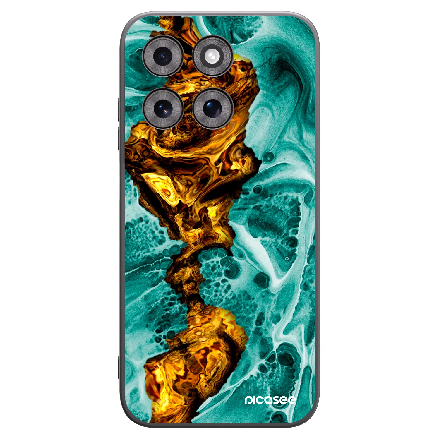 Picasee crna silikonska maskica za Motorola Moto G77 - Goldsky