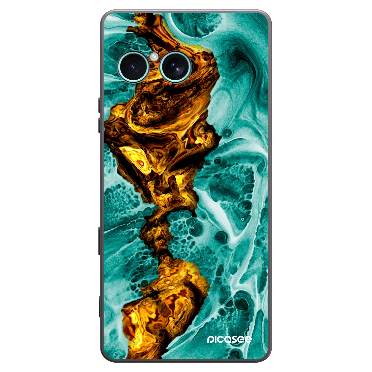 Picasee crna silikonska maskica za Sony Xperia 10 VII - Goldsky