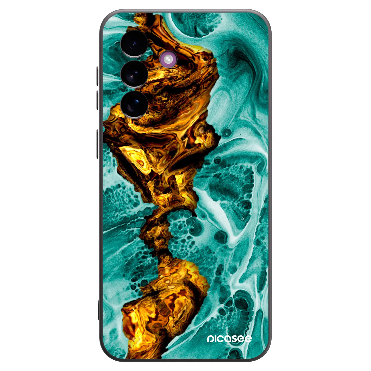 Picasee crna silikonska maskica za Samsung Galaxy A37 - Goldsky