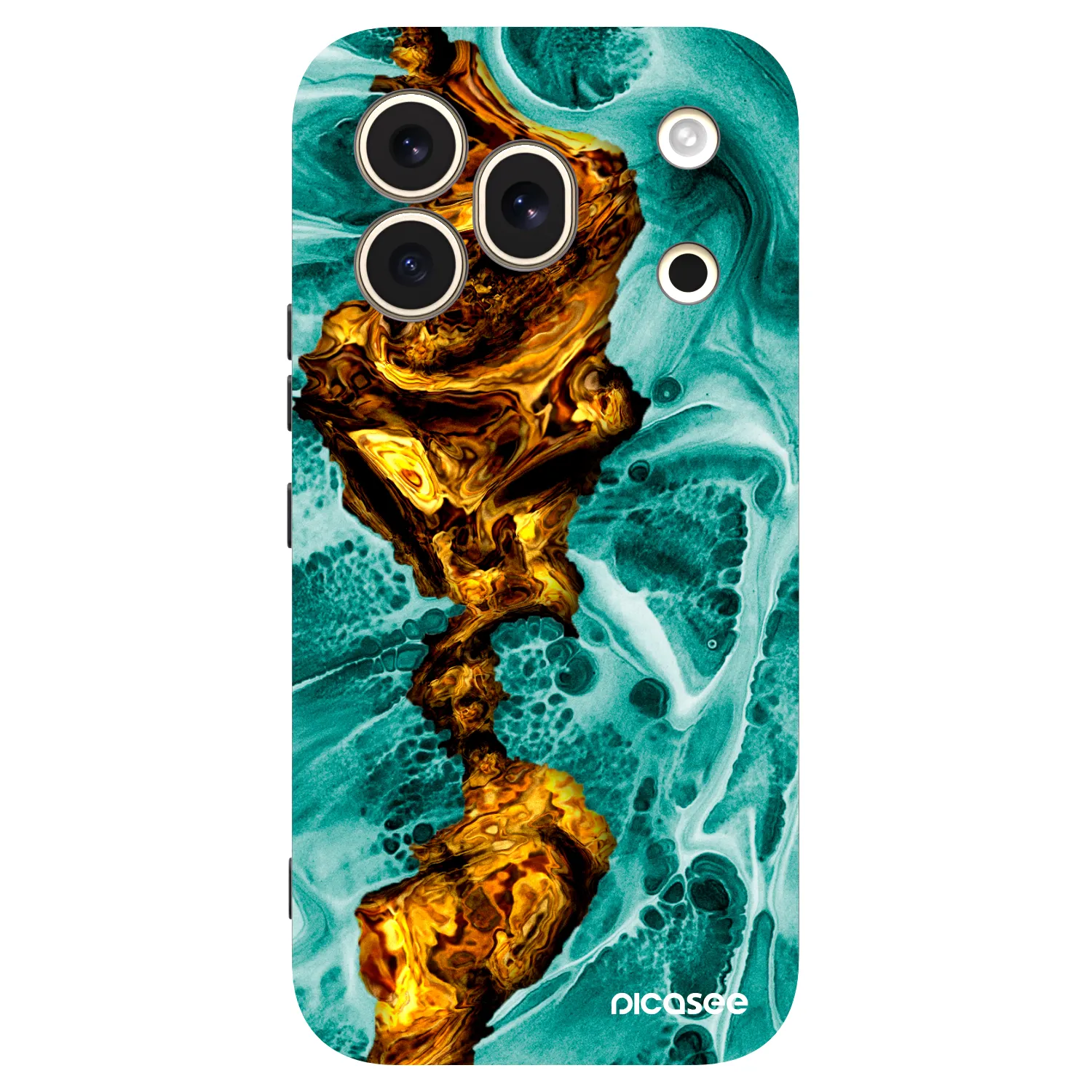 Picasee crna silikonska maskica za Honor 600 Pro - Goldsky