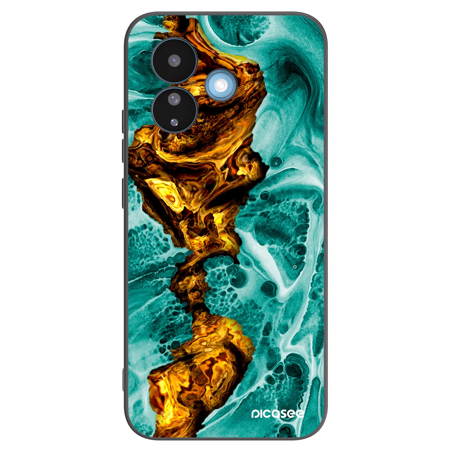 Picasee crna silikonska maskica za Xiaomi Redmi Note 17 Pro 5G - Goldsky