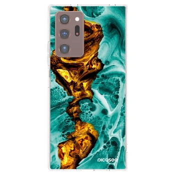 Picasee silikonska prozirna maskica za Samsung Galaxy Note 20 Ultra - Goldsky