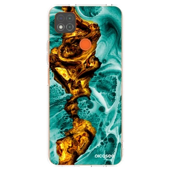 Picasee silikonska prozirna maskica za Xiaomi Redmi 9C - Goldsky