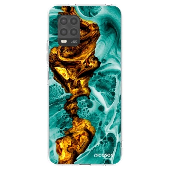 Picasee silikonska prozirna maskica za Xiaomi Mi 10 Lite - Goldsky