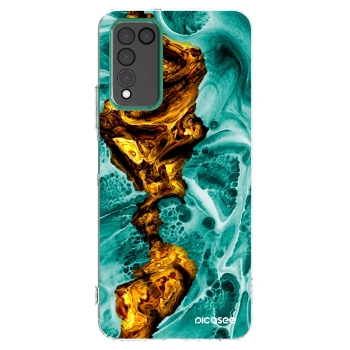 Picasee silikonska prozirna maskica za Honor 10X Lite - Goldsky