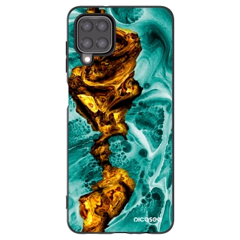 Picasee crna silikonska maskica za Samsung Galaxy A12 A125F - Goldsky