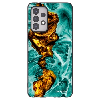 Picasee crna silikonska maskica za Samsung Galaxy A52 5G A525F - Goldsky