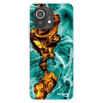 Picasee silikonska prozirna maskica za Xiaomi Mi 11 - Goldsky
