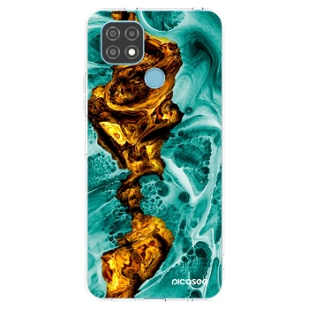 Picasee silikonska prozirna maskica za Realme C21 - Goldsky