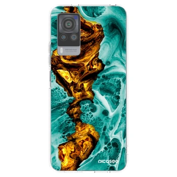 Picasee silikonska prozirna maskica za Vivo X60 Pro 5G - Goldsky