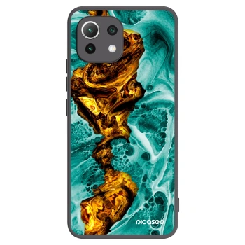 Picasee crna silikonska maskica za Xiaomi 11 Lite 5G NE - Goldsky