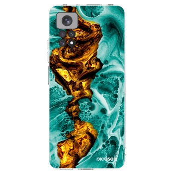 Picasee silikonska prozirna maskica za Xiaomi Redmi Note 11 - Goldsky