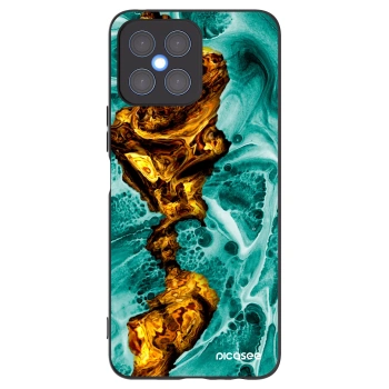 Picasee crna silikonska maskica za Honor X8 4G - Goldsky