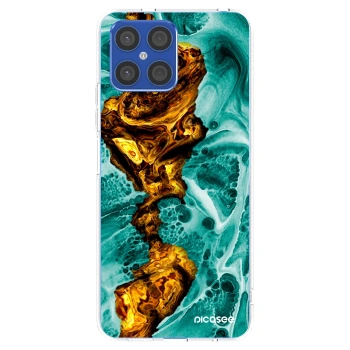 Picasee silikonska prozirna maskica za Honor X8 4G - Goldsky