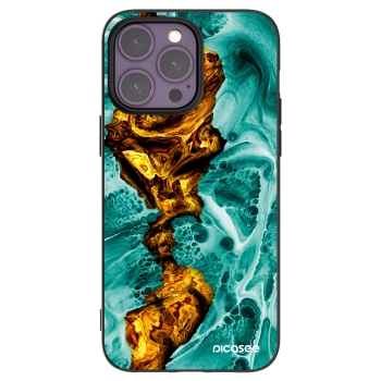 Picasee crna silikonska maskica za Apple iPhone 14 Pro Max - Goldsky