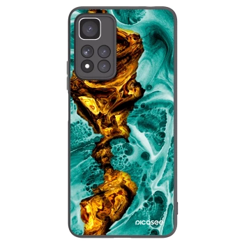 Picasee crna silikonska maskica za Xiaomi Redmi Note 11 Pro+ 5G - Goldsky