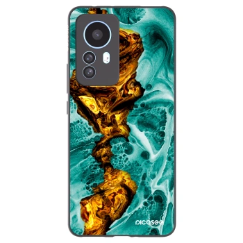 Picasee crna silikonska maskica za Xiaomi 12T Pro - Goldsky