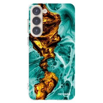 Picasee silikonska prozirna maskica za Samsung Galaxy S23+ 5G - Goldsky