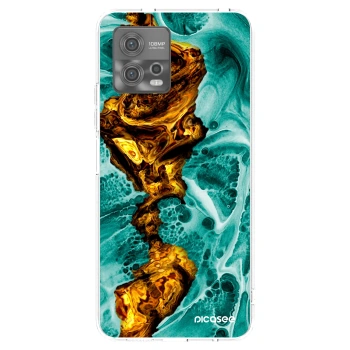 Picasee silikonska prozirna maskica za Motorola Moto G72 - Goldsky