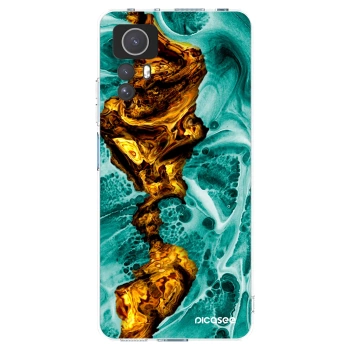Picasee silikonska prozirna maskica za Xiaomi Redmi Note 12S - Goldsky