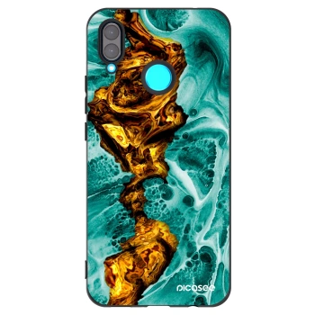 Picasee crna silikonska maskica za Huawei Nova 3 - Goldsky