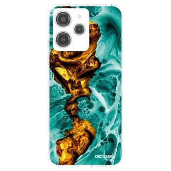 Picasee silikonska prozirna maskica za Xiaomi Redmi 12 4G - Goldsky