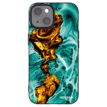 Picasee crna silikonska maskica za Apple iPhone 15 - Goldsky