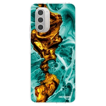 Picasee silikonska prozirna maskica za Motorola Moto G51 - Goldsky