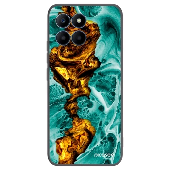 Picasee crna silikonska maskica za Honor 70 Lite - Goldsky