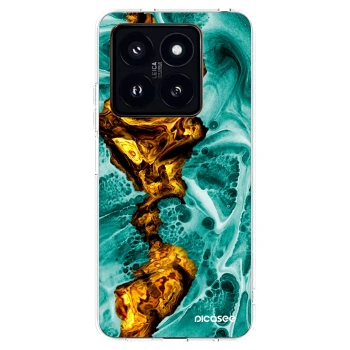 Picasee silikonska prozirna maskica za Xiaomi 14 Pro - Goldsky