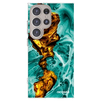 Picasee silikonska prozirna maskica za Samsung Galaxy S24 Ultra S928B 5G - Goldsky