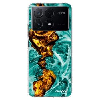 Picasee silikonska prozirna maskica za Xiaomi Poco X6 Pro - Goldsky