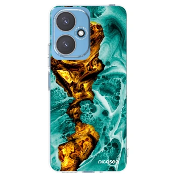 Picasee silikonska prozirna maskica za Xiaomi Redmi 13C 5G - Goldsky