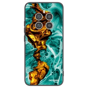 Picasee crna silikonska maskica za Realme 12 Pro 5G - Goldsky