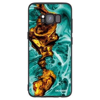 Picasee crna silikonska maskica za Samsung Galaxy S8 G950F - Goldsky