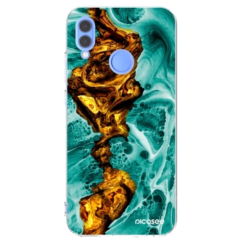 Picasee silikonska prozirna maskica za Huawei P Smart 2019 - Goldsky