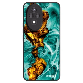 Picasee crna silikonska maskica za Honor 200 Pro 5G - Goldsky