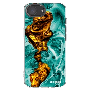 Picasee silikonska prozirna maskica za Apple iPhone 16e - Goldsky
