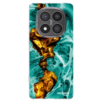 Picasee silikonska prozirna maskica za Xiaomi Redmi Note 14 Pro+ 5G - Goldsky