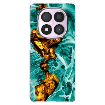 Picasee silikonska prozirna maskica za Xiaomi Redmi Note 14 Pro 5G - Goldsky